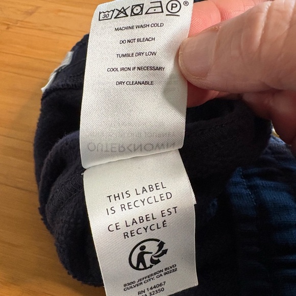 NWT Outerknown- Hightide Sweatshorts in Navy Blue. Size L - Picture 6 of 7